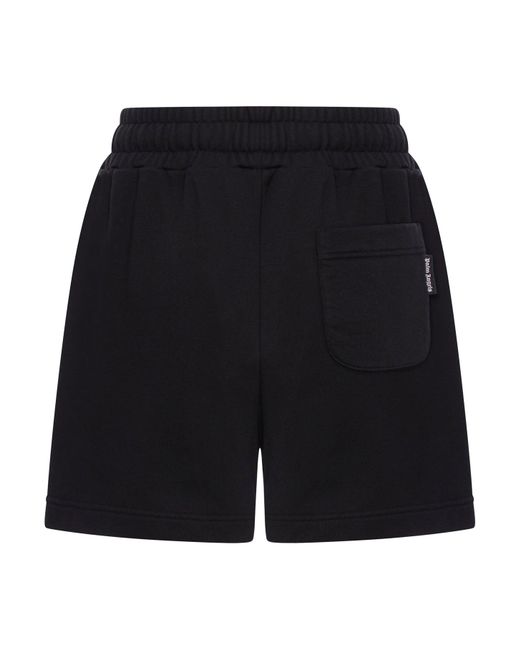 Shorts in tuta con logo di Palm Angels in Black