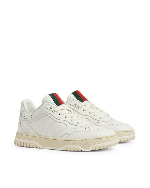 Gucci White Re-web Sneakers