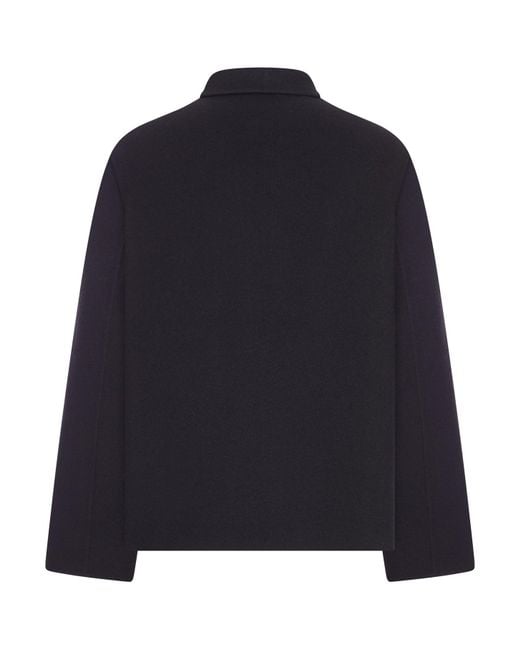 Hevò Blue Verdemare Wool Coat for men