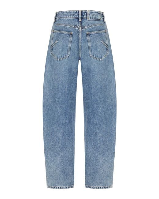 Alaïa Blue Round Cotton Jeans