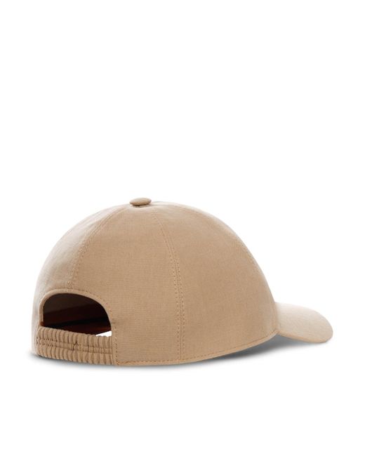 Cappello baseball di Zegna in Natural da Uomo
