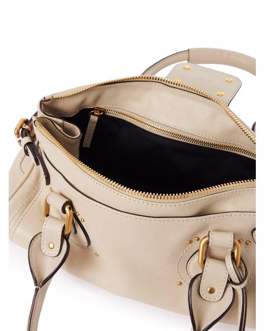 Borsa paddington in pelle granata di Chloé in Natural