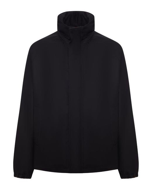 Gucci Black Compact Cotton Jacket With Zip for men