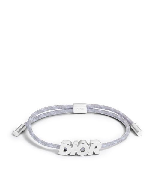 Dior White Dior Italic Bracelet for men