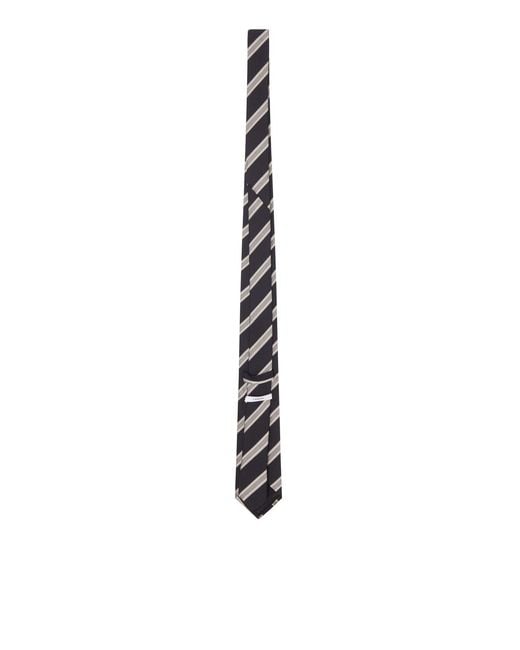 Lardini White Silk Tie for men