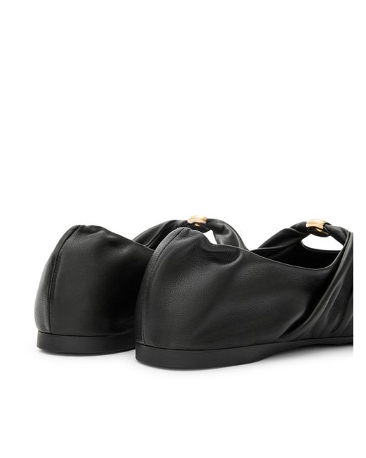 Loewe Black Pebble Ballerinas