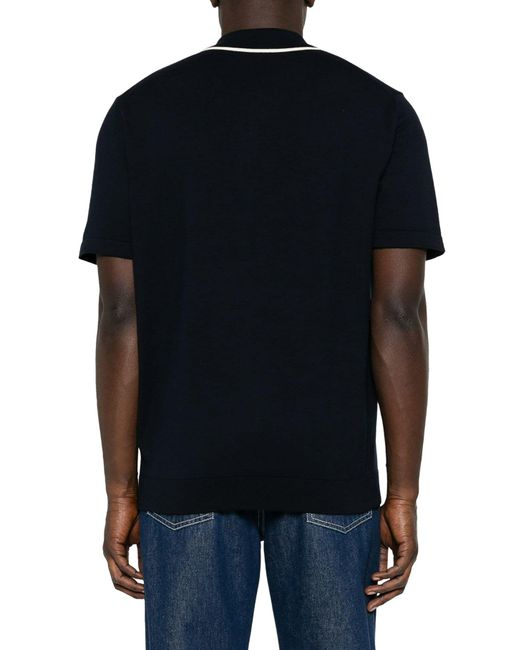 A.P.C. Black Flynn Cotton Polo Shirt for men