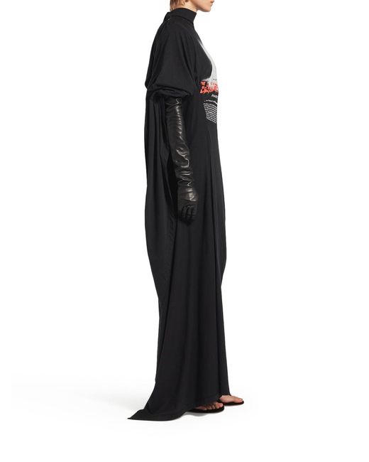 Balenciaga Black The Door Long Dress