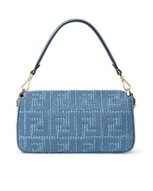 Fendi Blue Baguette Bag