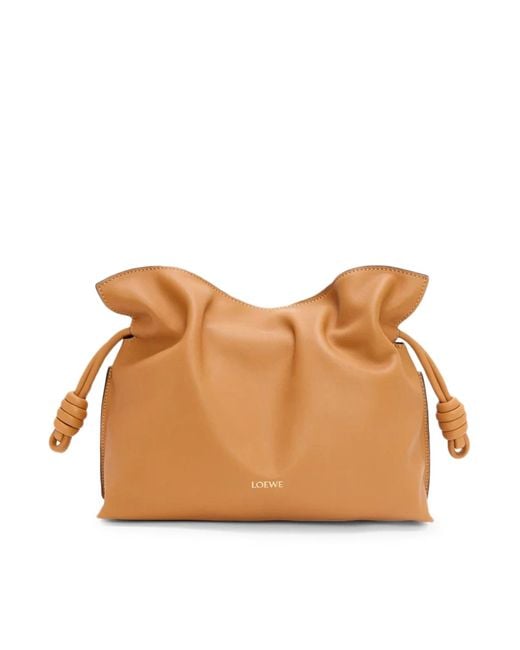 Loewe Brown Medium Flamenco Clutch