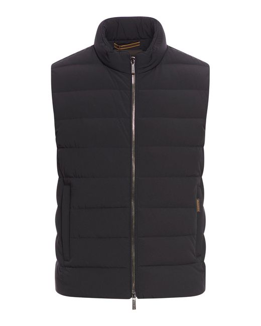 Moorer Black Gilet Oliver for men