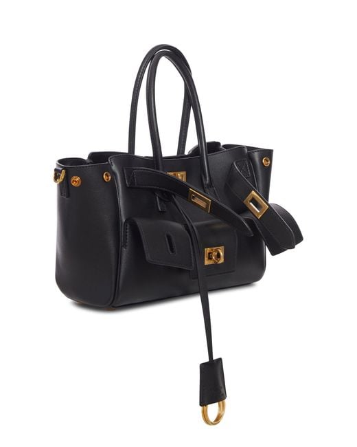 Balenciaga Black Carry All Bel Air Mini Bag