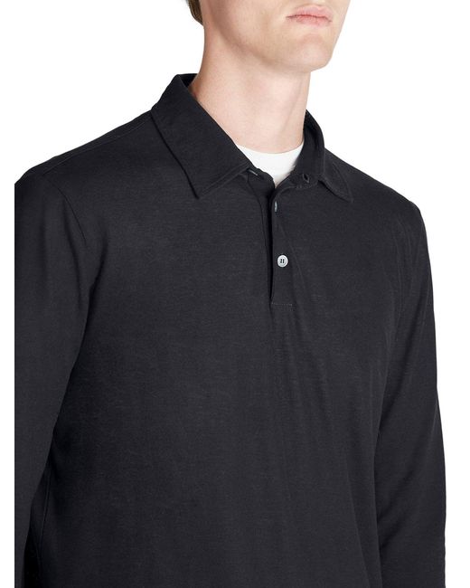 Zanone Blue Slim Fit Polo for men