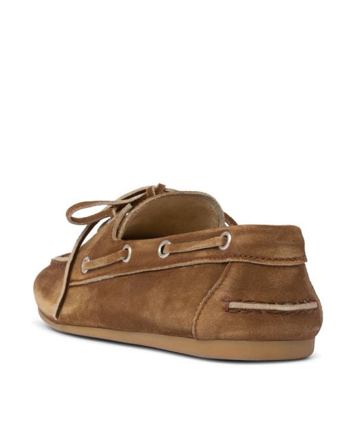 Miu Miu Brown Unlined Loafers