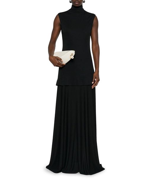 Jil Sander Blue Long Sleeveless Dress