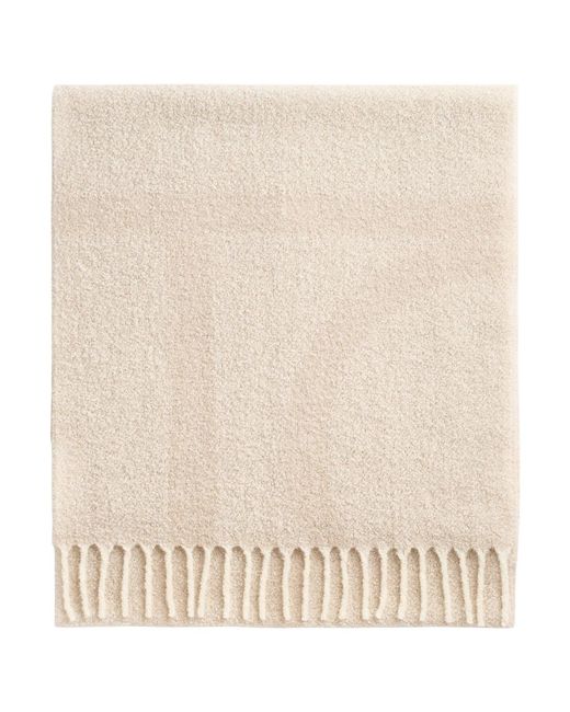 Totême Natural Jacquard Scarf With Monogram