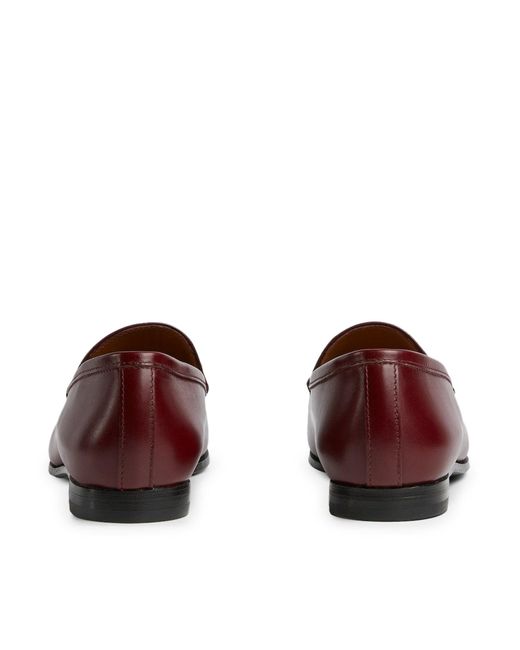 Gucci Red Jordaan Loafers
