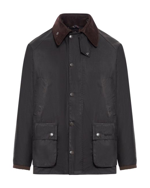 Barbour Black Bedale Waxed Jacket for men