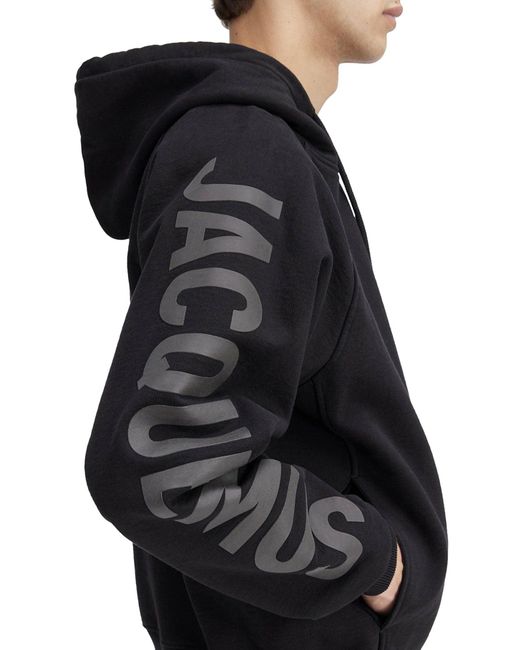 Le hoodie typo di Jacquemus in Black da Uomo