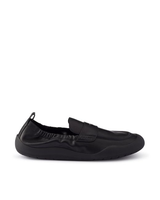 Prada Black Speedrock Leather Loafers for men