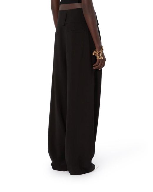 Sportmax Blue Wide Satin Trousers