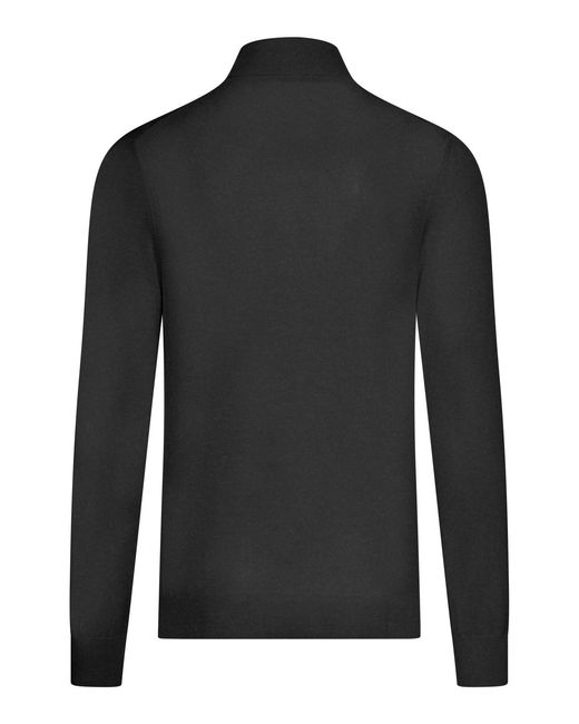 Nome G Black High Neck Sweater for men