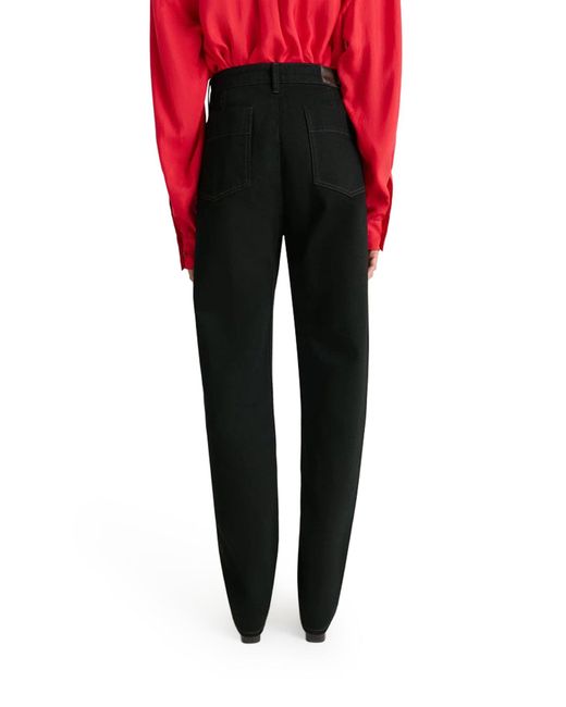Lemaire Black Five Pockets Twisted Pants