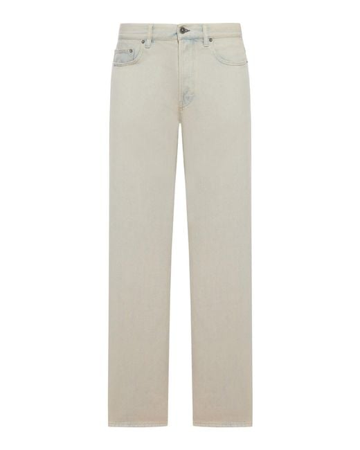 Golden Goose Deluxe Brand Gray Deluxe Brand Light Denim Straight Leg Jeans for men