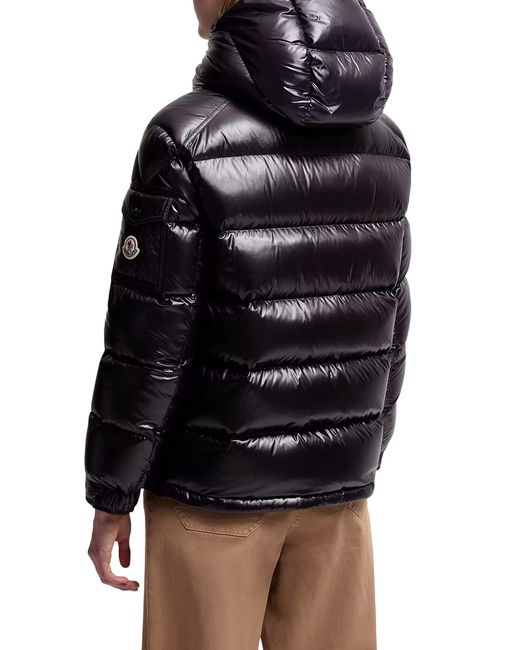 Moncler Black Maire Short Down Jacket With Hood
