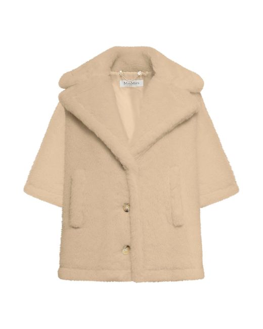 Max Mara Cape Coat In Natural Lyst