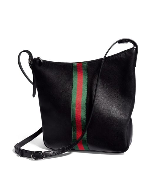 Gucci Black Medium Size Lunette Shoulder Bag for men