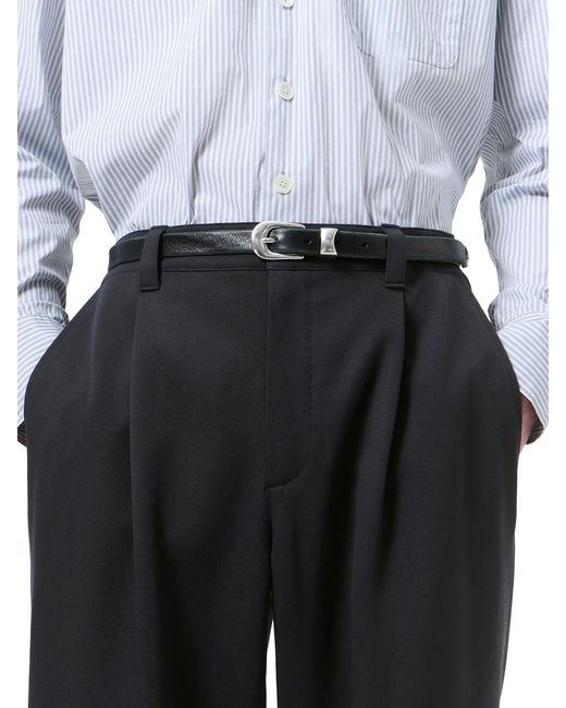 Our Legacy Black 2Cm Leather Belt for men