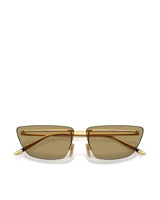 Prada Metallic Cat-Eye Sunglasses
