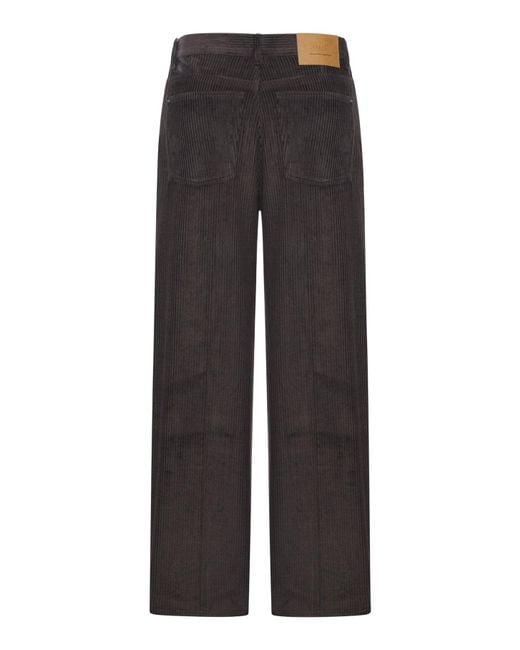 Pantaloni in velluto a coste di AMI in Gray da Uomo