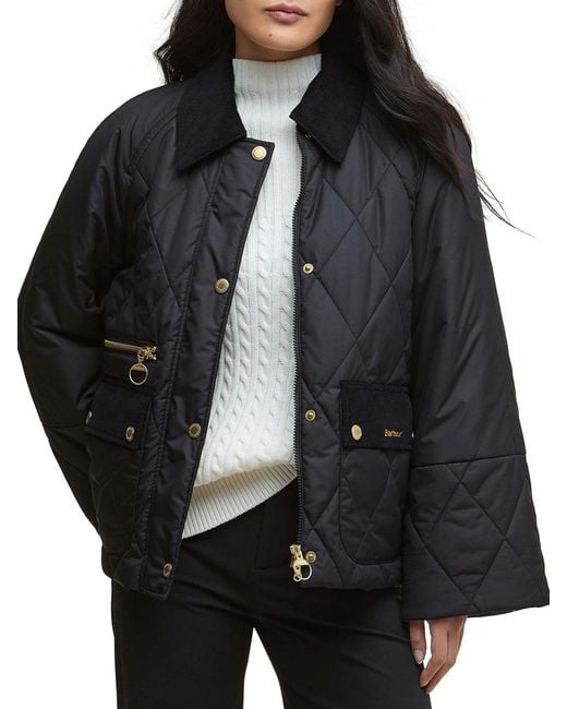 Barbour Black Martha Quilted Jacket