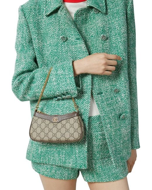 Gucci White Ophidia Mini Bag