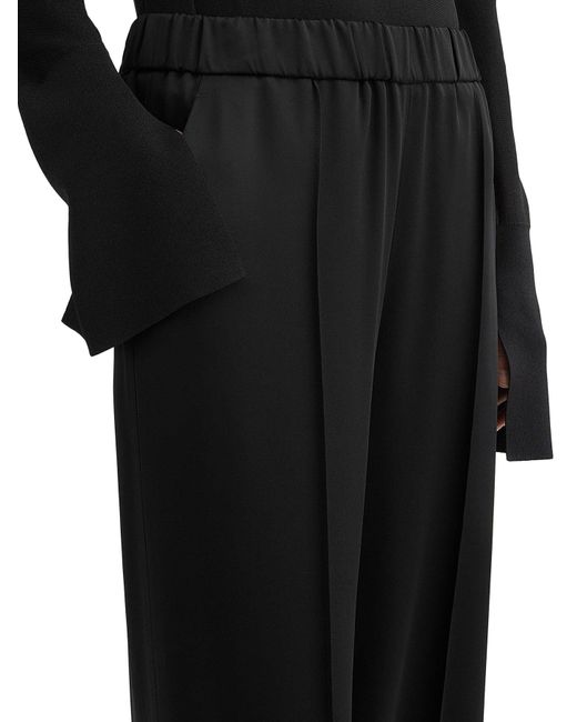 Pantaloni in envers satin di Jil Sander in Blue