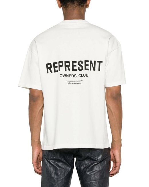 Represent White T-shirts for men