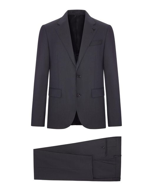 Lardini Blue Single-Breasted Tailored Suit for men