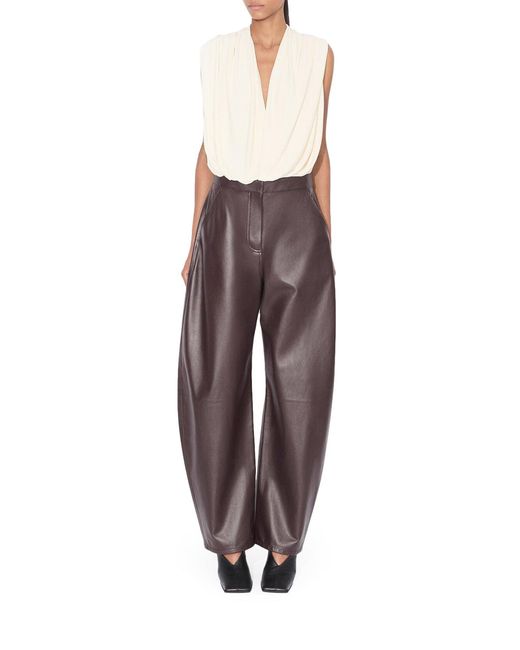 Alaïa White Jersey Bodysuit With Hood