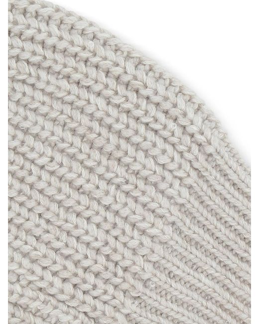 Cappello in cashmere e seta di Brunello Cucinelli in Gray