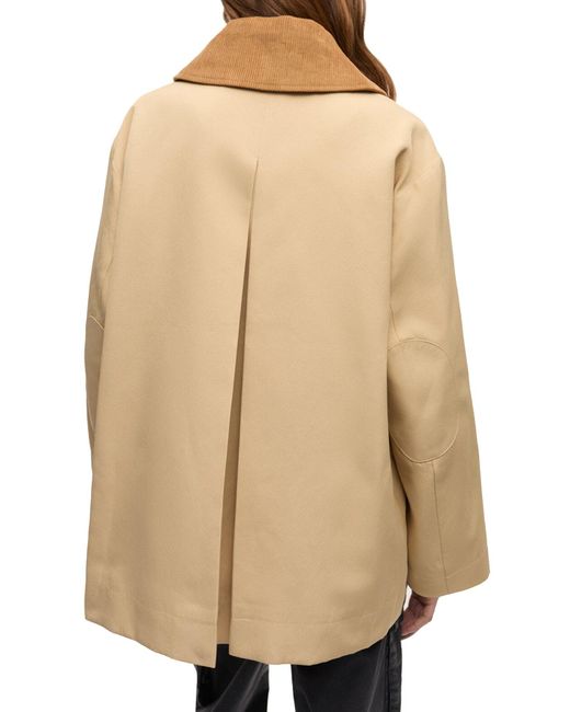 Ganni Natural Midi Twill Jacket