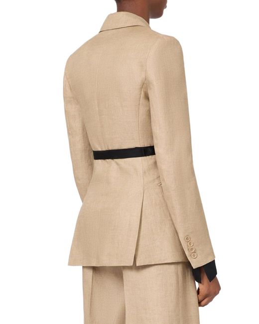 Max Mara Natural Double-Breasted Blazer