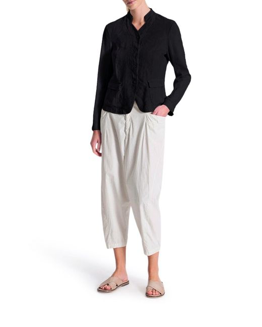 Transit Blue Stretch Linen Blend Jacket