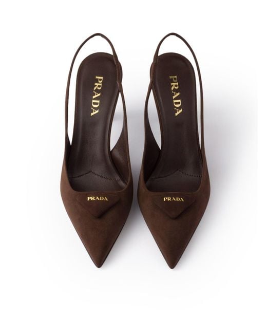 Prada Brown High Heel Shoes