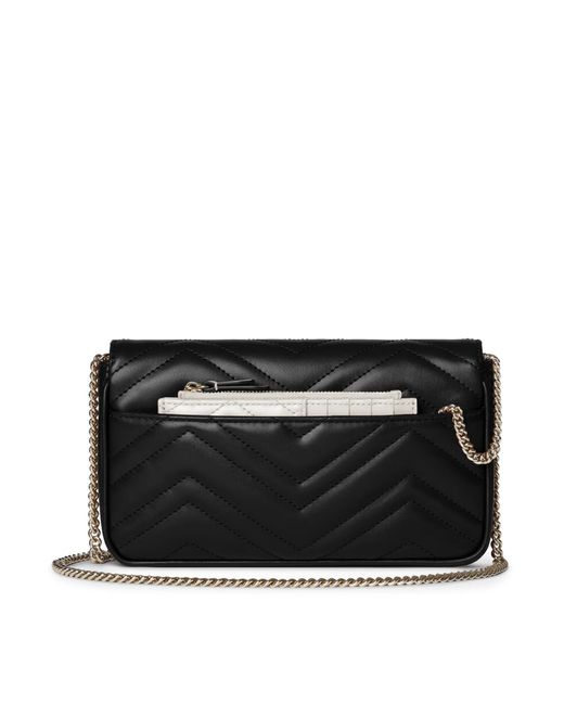 Gucci Black Gg Marmont Small Shoulder Bag