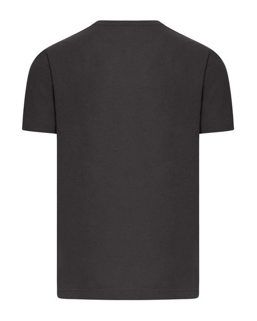 Zanone Black Basic Round-neck T-shirt for men