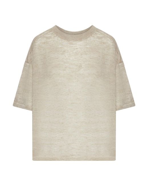 Roberto Collina Natural Crwneck Short Sleeves