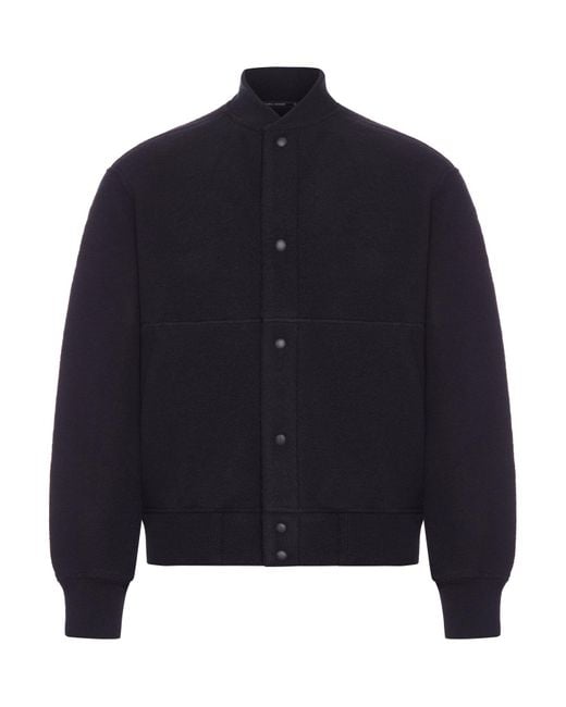 Canada Goose Blue Hudson Label Fleece Bomber Jacket for men