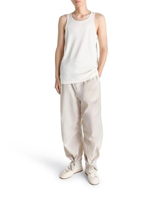 Lemaire White Cotton Tank Top for men